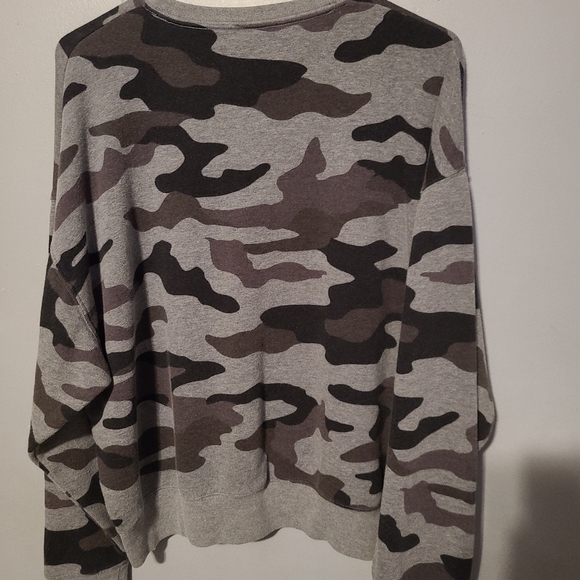 PINK Victoria's Secret Sweaters - Pink crew Camo sweater